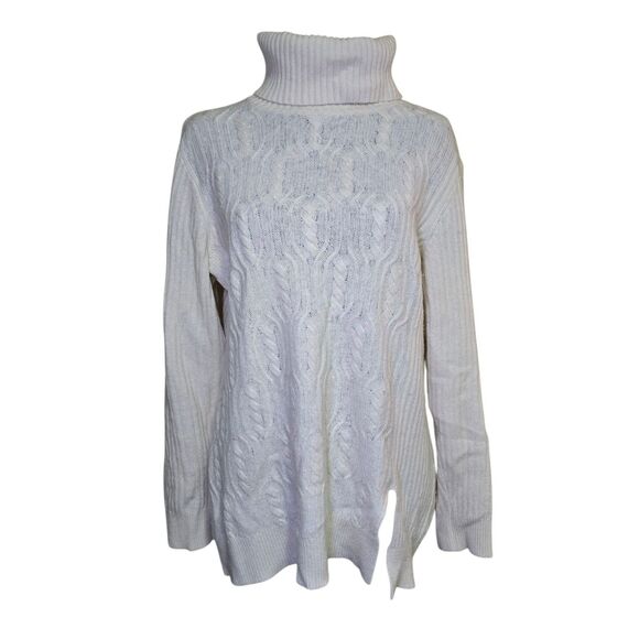 Pendleton Turtleneck Knit Ivory Sweater Women's Size Petite XL Wool/ Cashmere - Picture 1 of 12